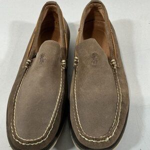 Men's Polo Ralph Lauren Blackley Light Brown Suede Loafers Size 11.5D